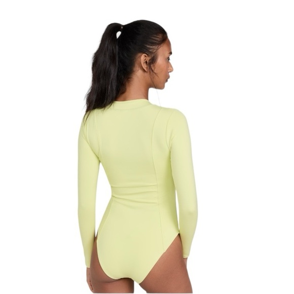 NWT GOOD AMERICAN- Scuba Rash Guard Swimsuit - Picture 7 of 7